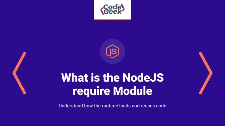 What is the NodeJS require Module?