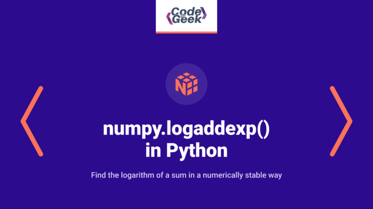 numpy.logaddexp() in Python: An Easy Guide