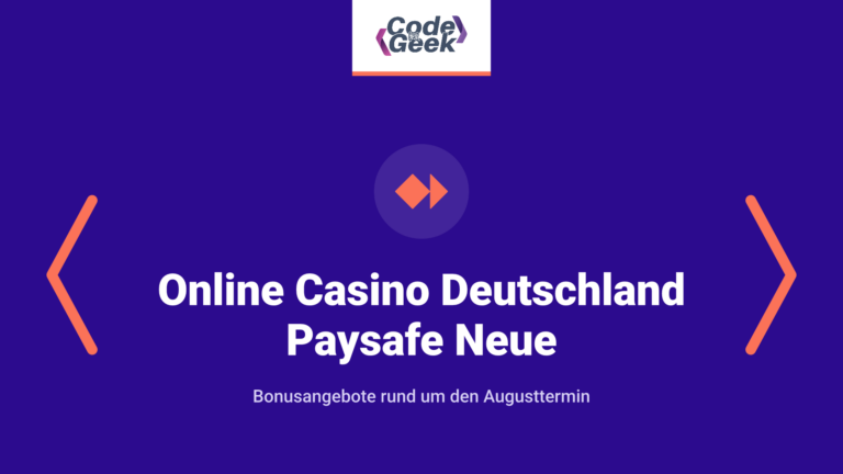 Online Casino Deutschland Paysafe Neue Casinos über Bonus Am 22 August 2025 Gmünd
