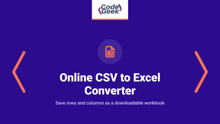 Online CSV to Excel Converter – Free & Instant XLSX Download