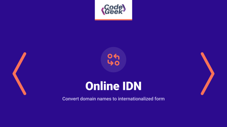 Online IDN Encode