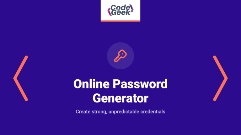 Online Password Generator: Strong & Random Passwords