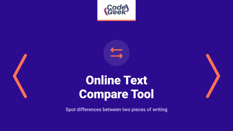 Online Text Compare Tool
