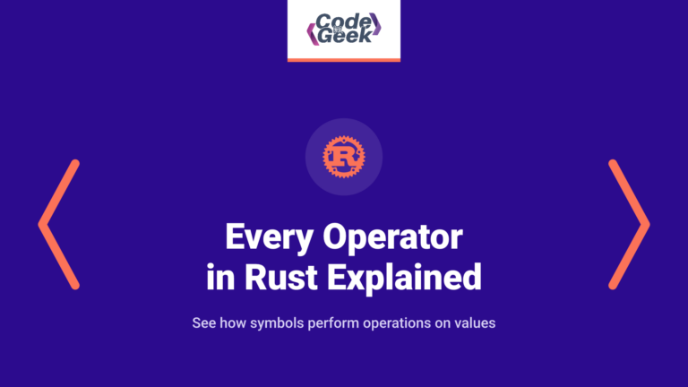 Every Operator in Rust Explained