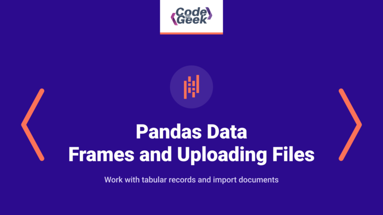 Pandas- Data Frames and Uploading Files
