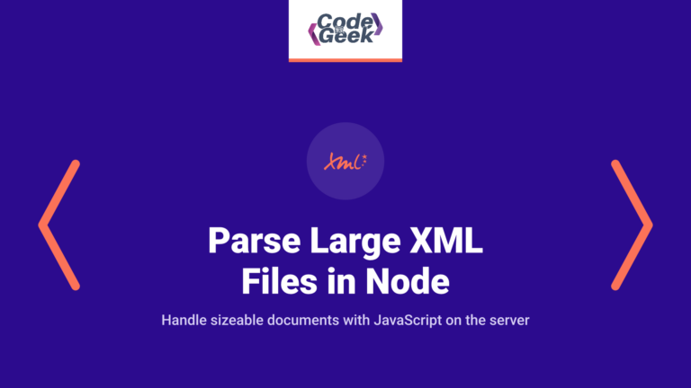 Parse large XML files in Node