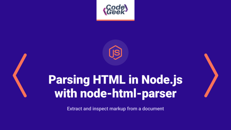 Parsing HTML in Node.js with node-html-parser