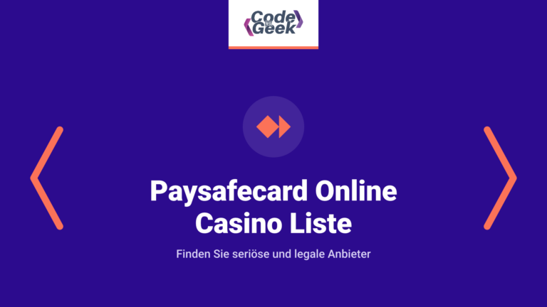 Paysafecard Online Casino Liste: Seriöse Und Legale Anbieter