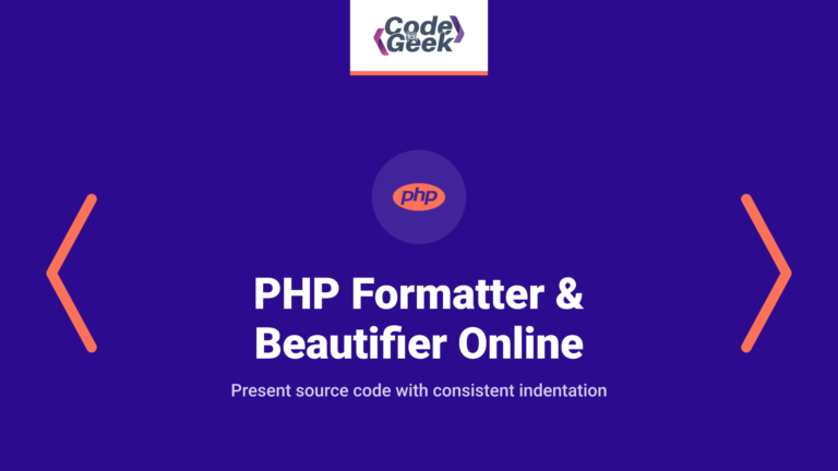 PHP Formatter & Beautifier Online