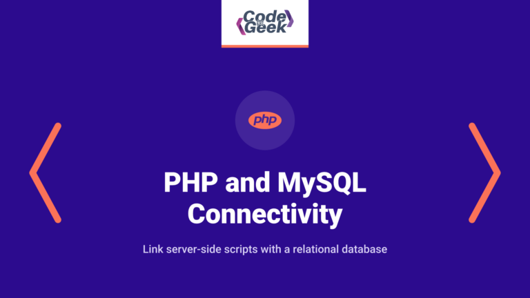 PHP and MySQL Connectivity