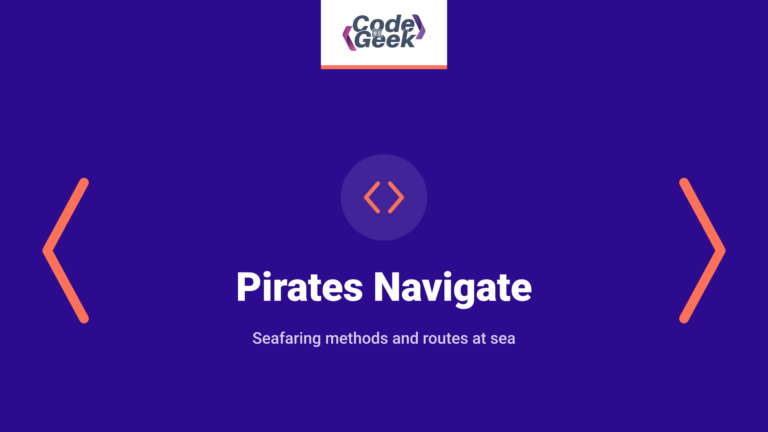 pirates navigate how