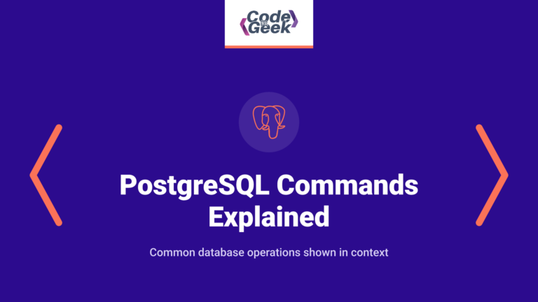 PostgreSQL Commands Explained with Examples (Complete 2026 Guide)