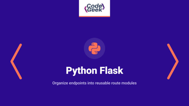 Python Flask Routers