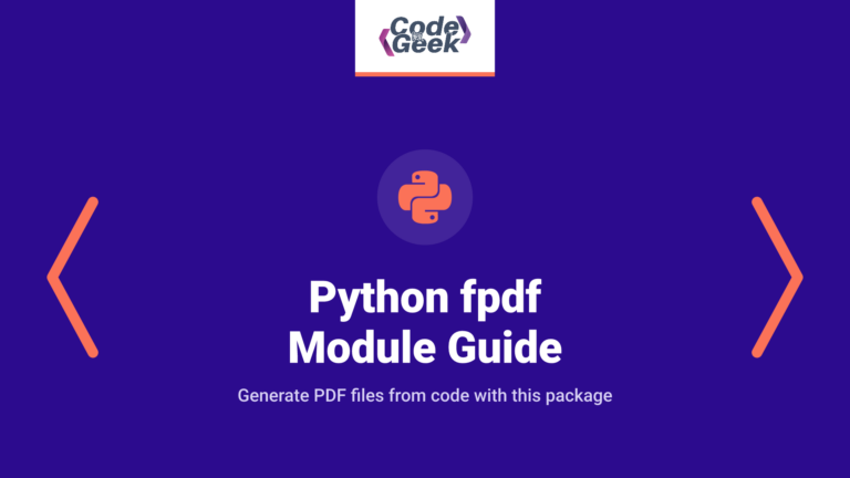 Python fpdf Module – Beginners Guide