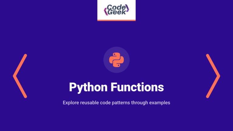 Python Functions with Examples