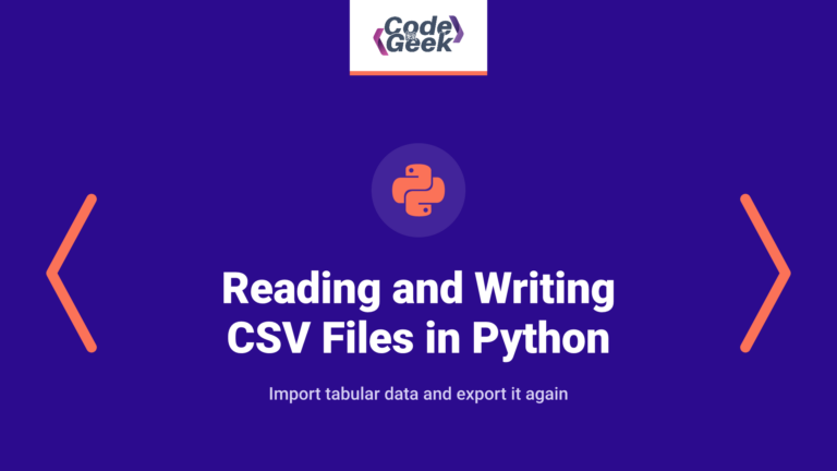 Reading and Writing CSV Files in Python