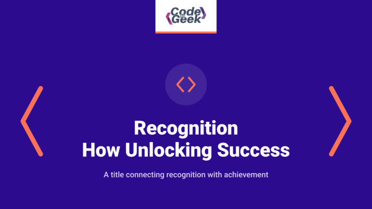 recognition how unlocking success