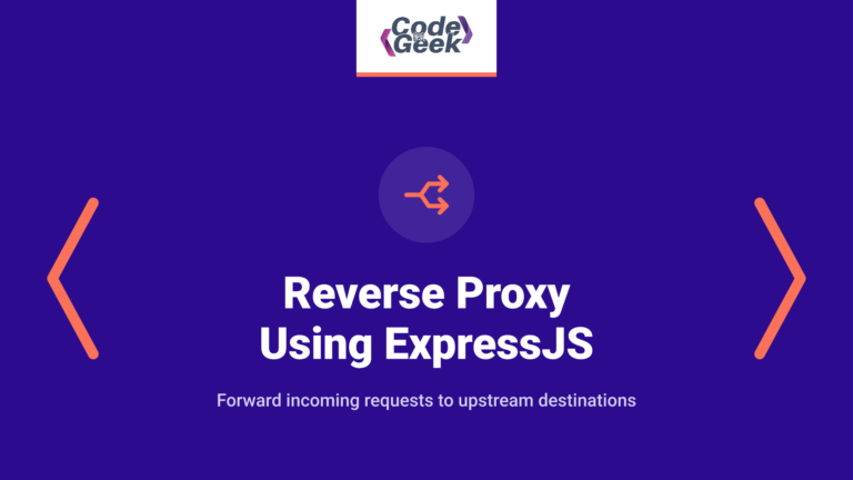 Reverse proxy using ExpressJS