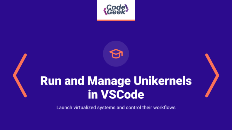 Run and Manage Unikernels in VSCode
