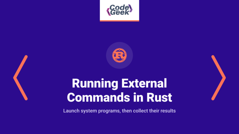 Running External Commands in Rust