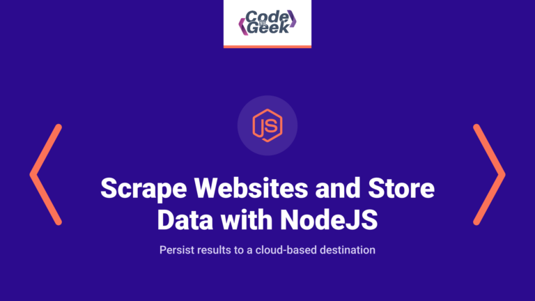 Scrape Websites and Store Data in the Cloud with NodeJS