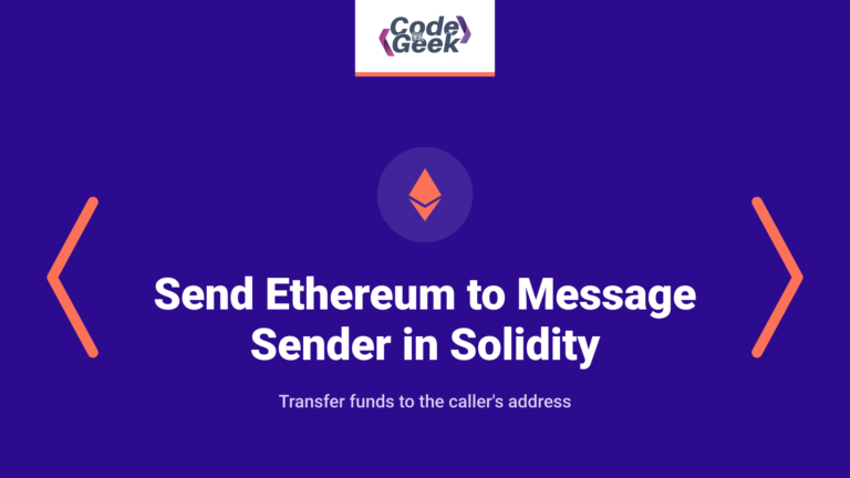 How to Send Ethereum to Message Sender in Solidity?