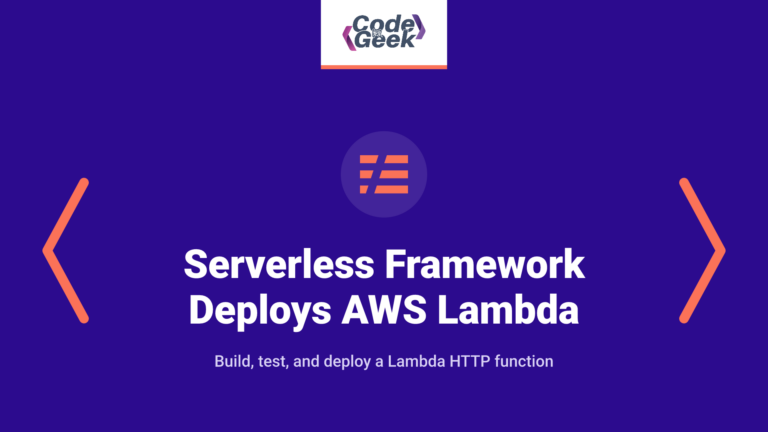 Serverless Framework Deploys AWS Lambda