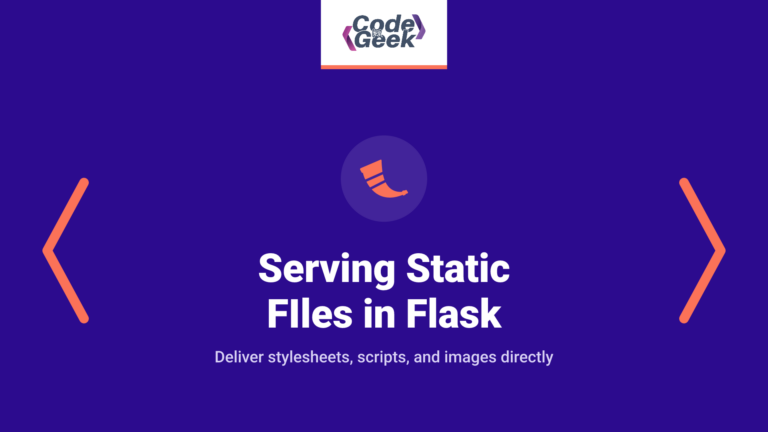Serving Static FIles in Flask