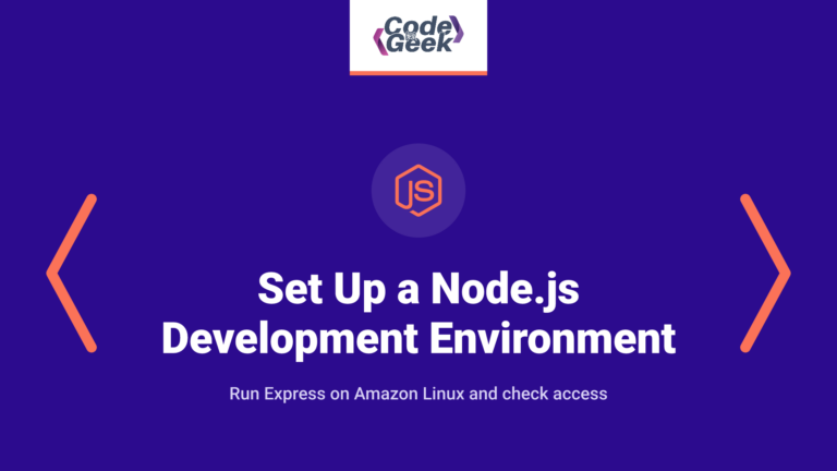 Set Up a Node.js Development Environment on Amazon EC2