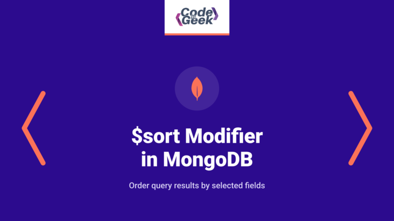 $sort Modifier in MongoDB – Ultimate Guide