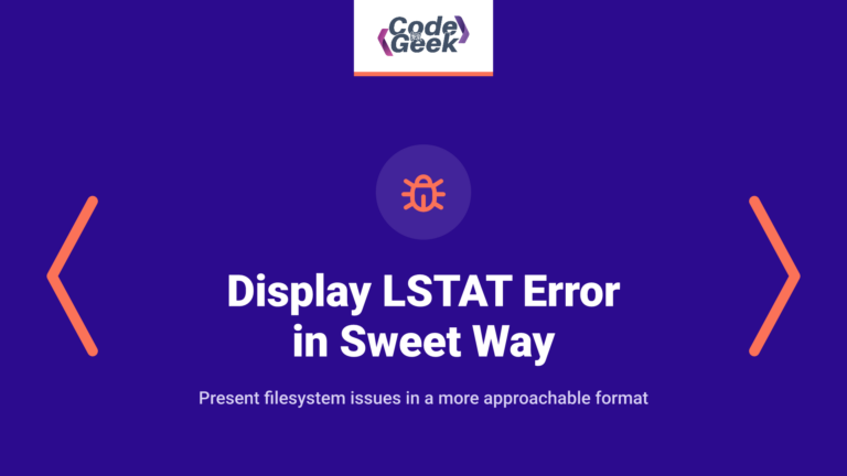 Display LSTAT error in sweet way