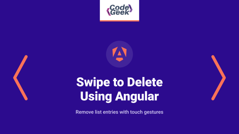 Swipe to delete implementation using Angular