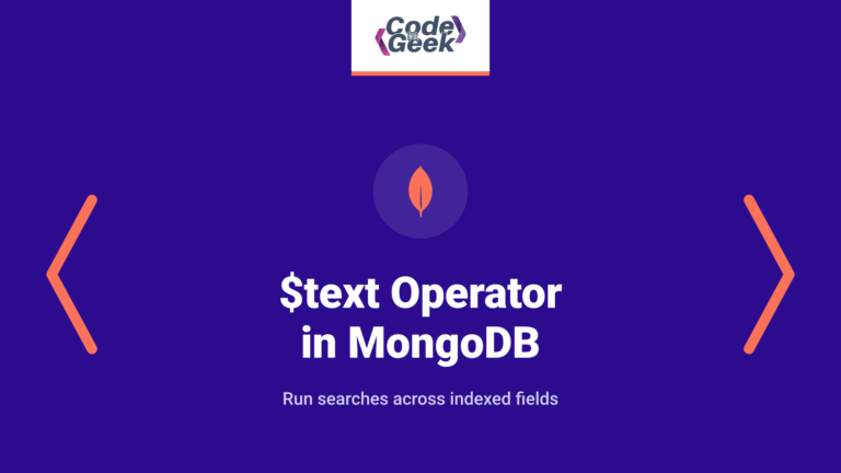 $text Operator in MongoDB – Simple Guide