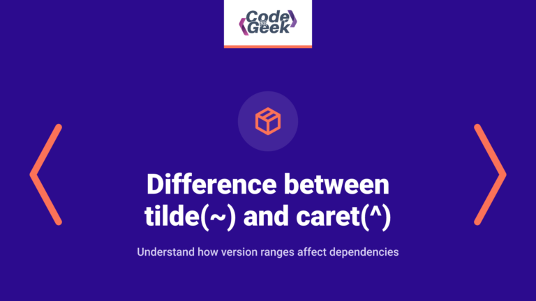 Difference between tilde(~) and caret(^) in package.json