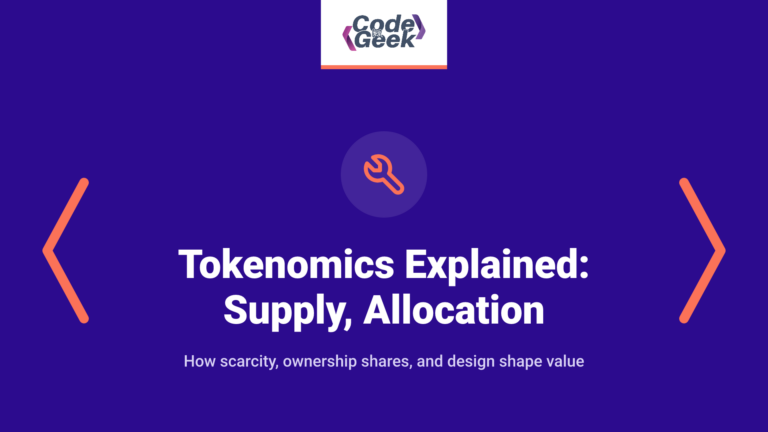 Tokenomics Explained: Supply, Allocation, Vesting, and Utility