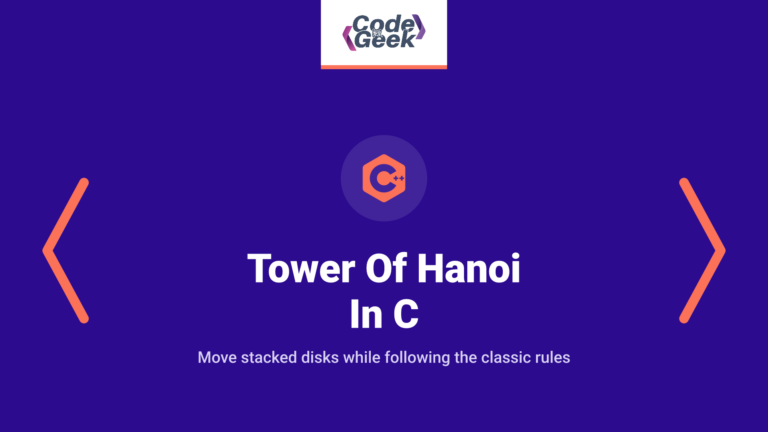 Tower Of Hanoi In C [SOLVED]