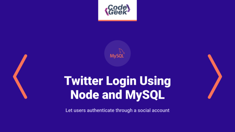 Twitter Login Using Node and MySQL