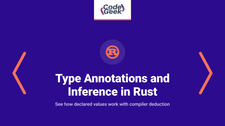 Type Annotations and Inference in Rust