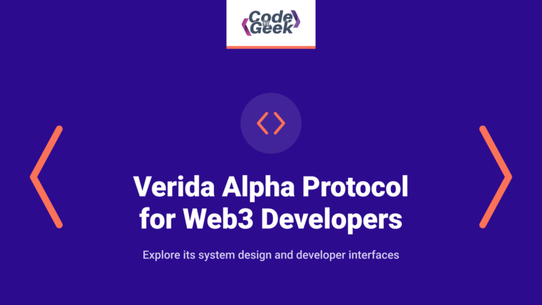 Verida Alpha Protocol for Web3 Developers: Architecture and SDKs