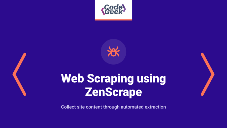 Web Scraping using ZenScrape