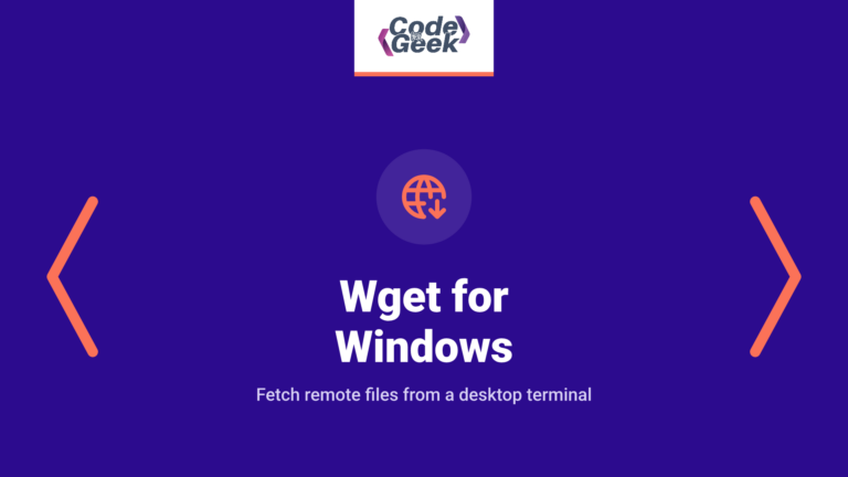 Wget for Windows
