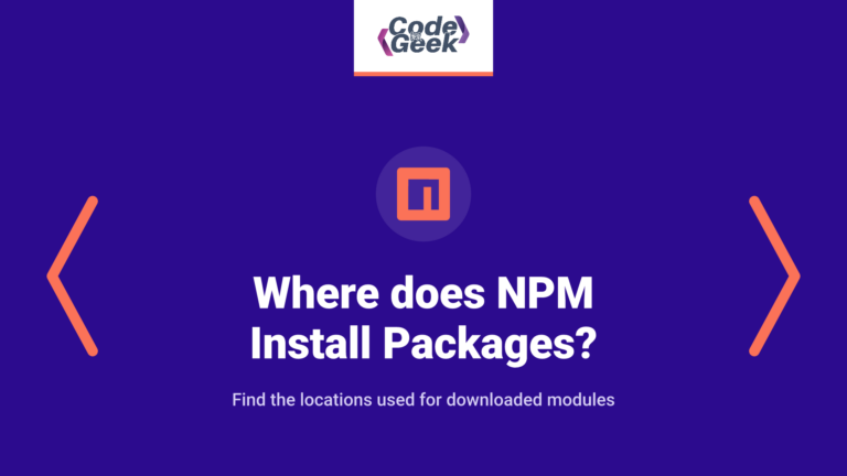 Where does NPM Install Packages?