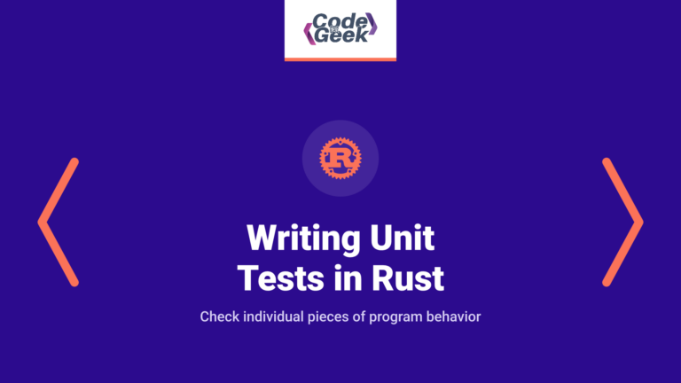 Writing Unit Tests in Rust