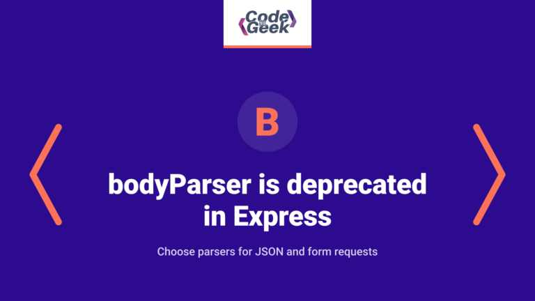 bodyParser is deprecated in Express: What to use