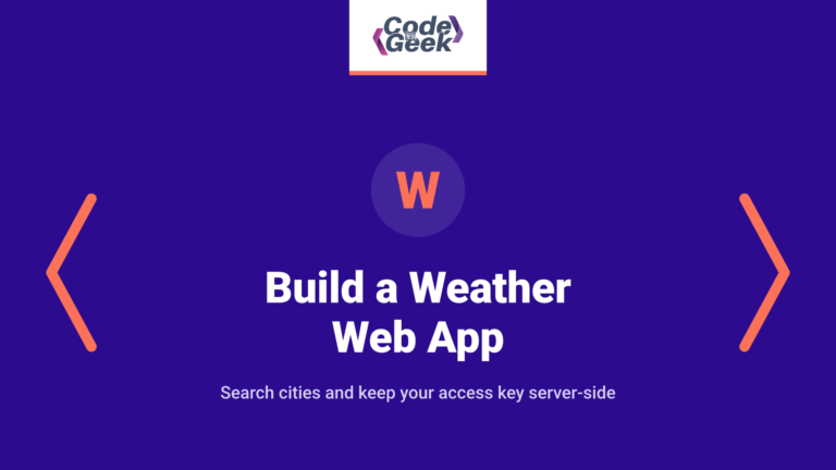 Build a Weather Web App Using Node Express and WeatherStack