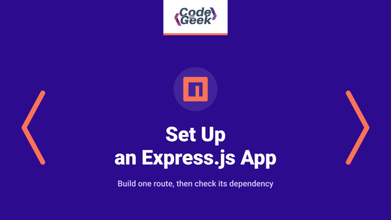 Set Up an Express.js App with npm and Express Generator