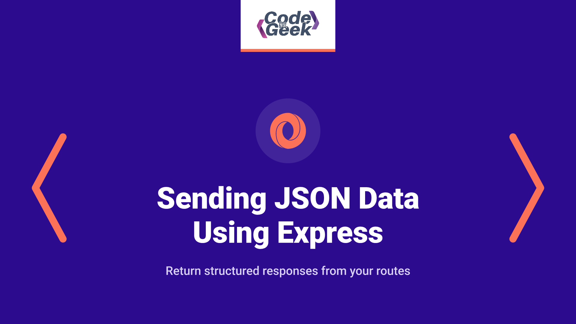 Sending JSON Data Using Express res.json() Method | CodeForGeek