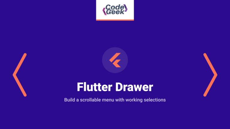 Flutter Drawer – A Step-by-Step Guide