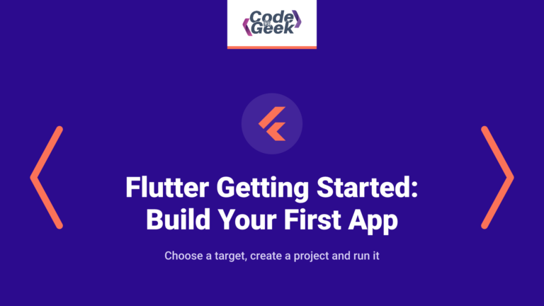 Flutter Getting Started: Build Your First App