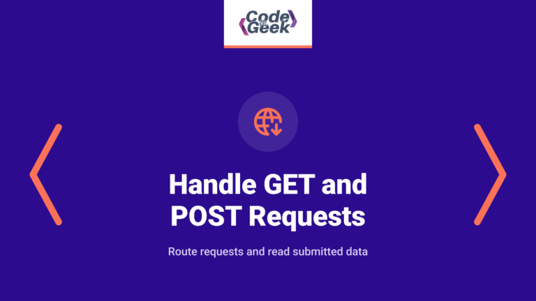 Handle GET and POST Requests in Express